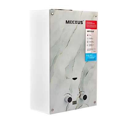 Колонка газовая дымоходная MIXXUS GWH-0510 BASIC GLASS 10 л/мин (панель из стекла с рисунком) (WH0026) Колонка газовая дымоходная MIXXUS GWH-0510 BASIC GLASS 10 л/мин (панель из стекла с рисунком) (WH0026)